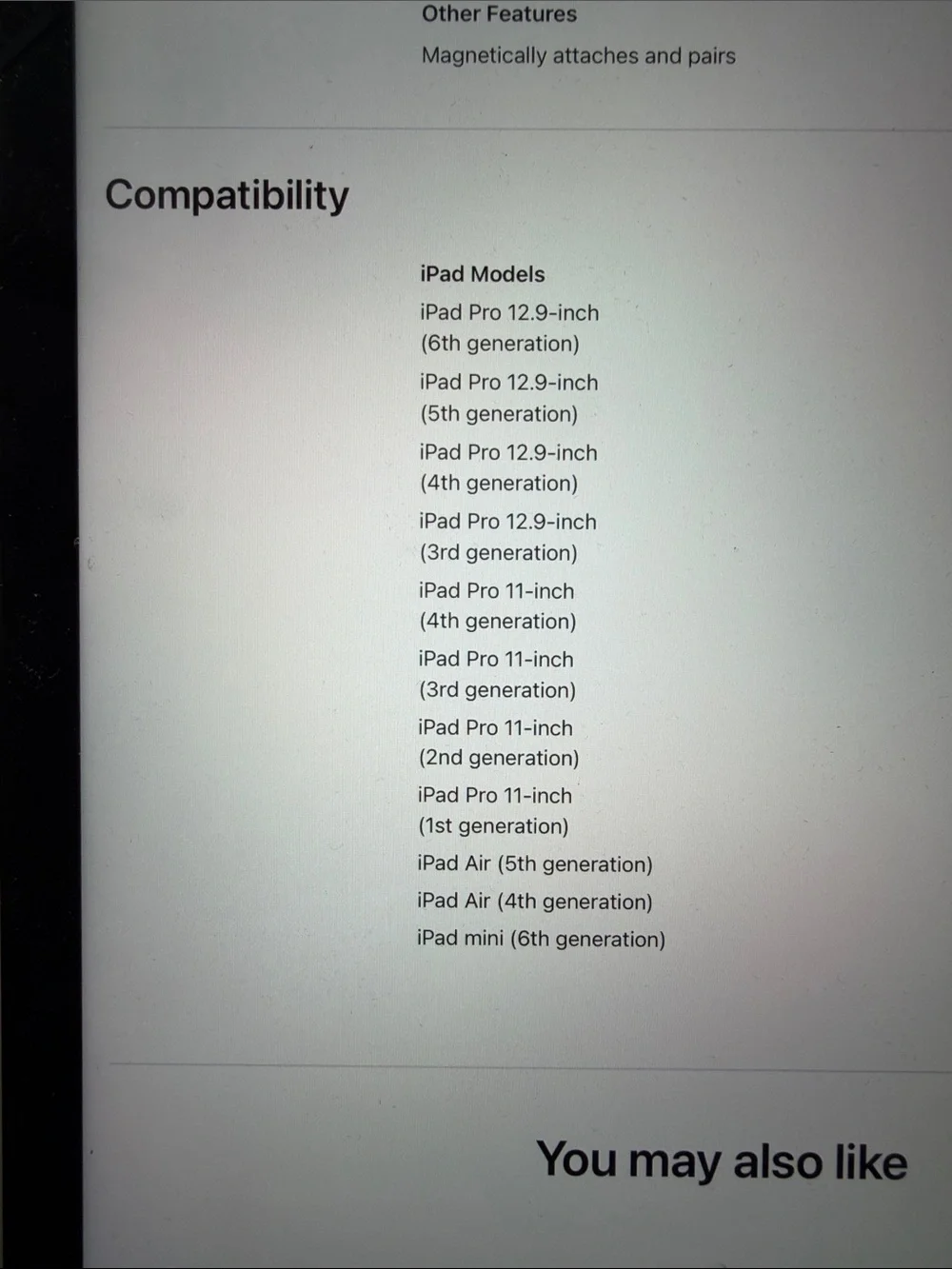 2nd Gen Apple Pencil